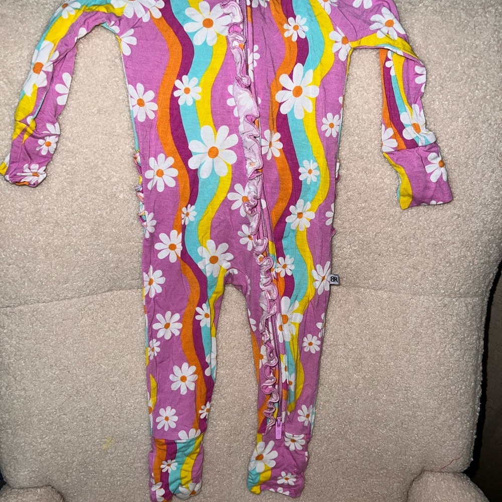 Colorful Floral Kids One Piece